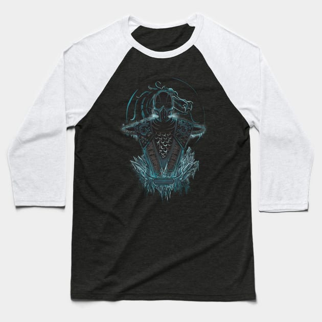 Frosty Ninja Baseball T-Shirt by Gleydson Barboza